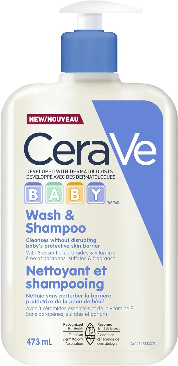 Baby Wash & Shampoo  | Cerave® | 237 ml or 473 ml