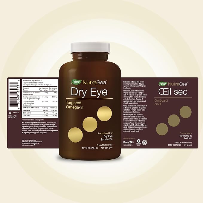 Dry Eye Targeted Omega-3 | NutraSea® | 120 Softgels