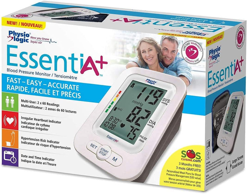 EssentiA+ Blood Pressure Monitor | Physio Logic® | Blood Pressure Device