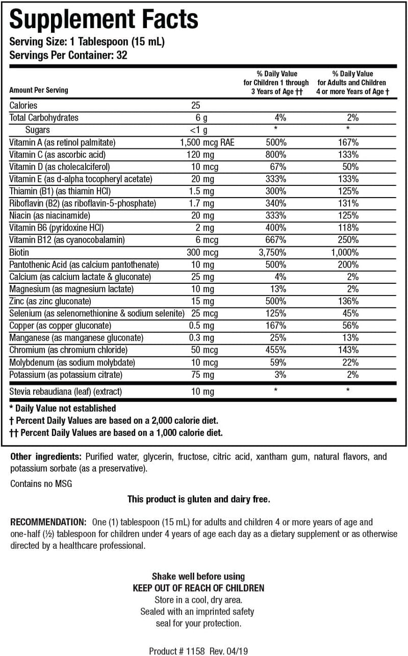 Aqueous Multi-Plus | Biotics Research® | 16 fl. oz. (473.2 ml)