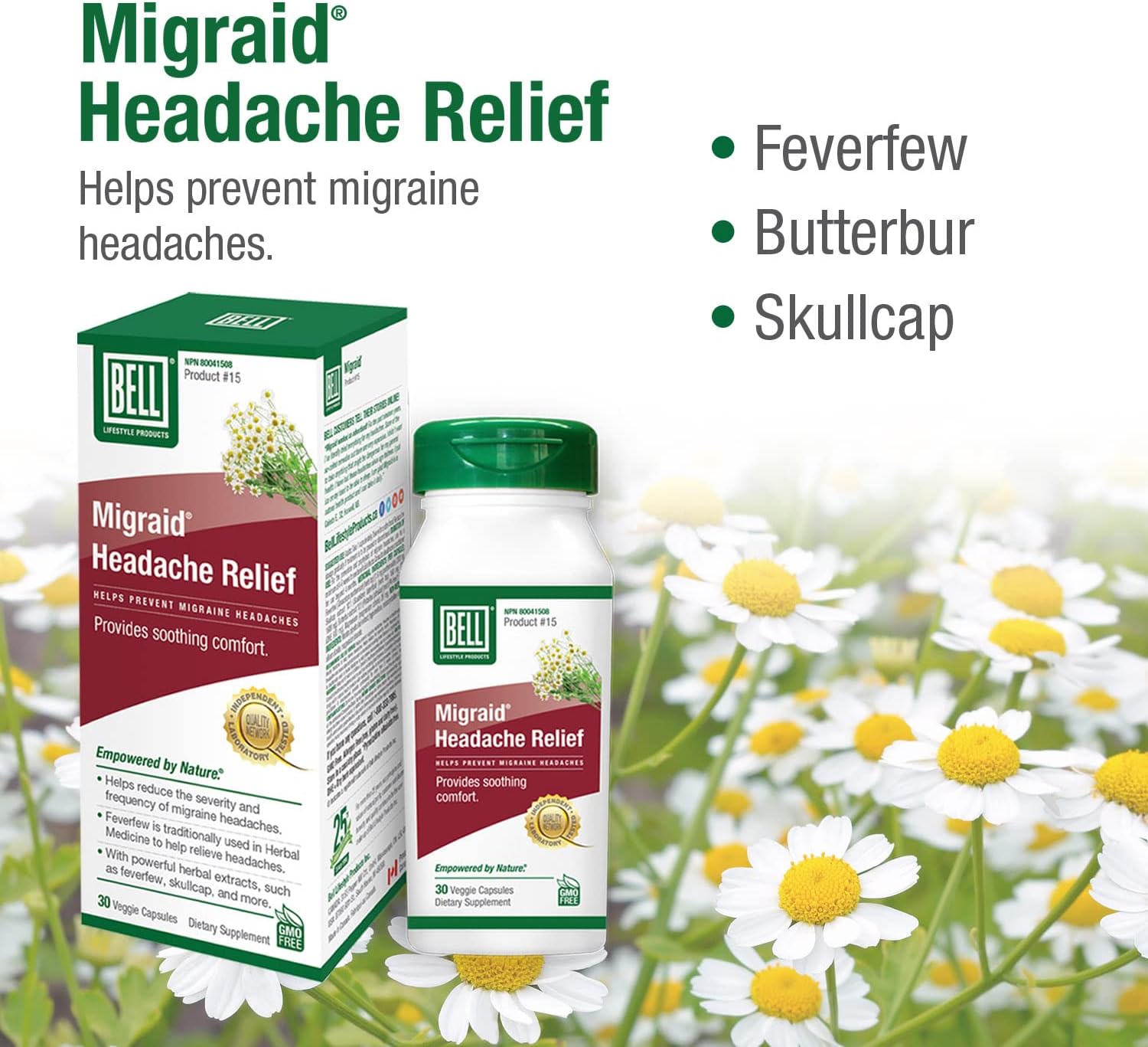Migraid® Headache Relief | Bell® | 30 Capsules
