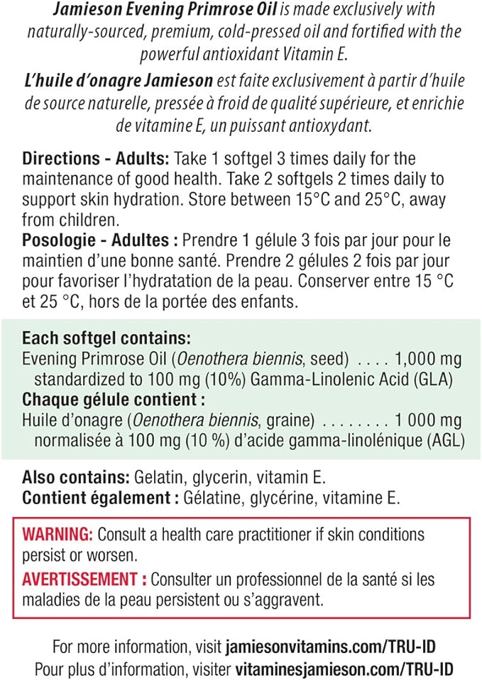 Evening Primrose Oil | Jamieson™ | Different Variants