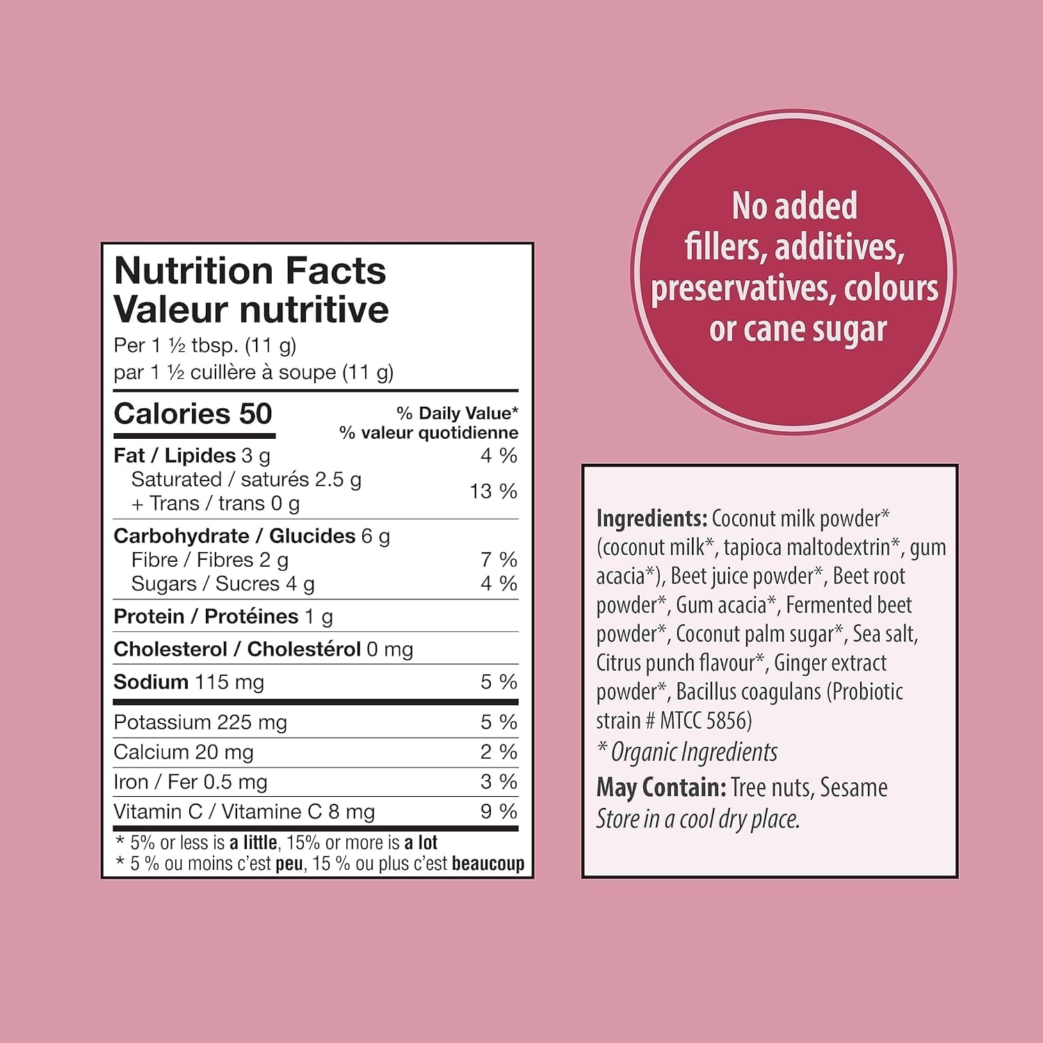 Beet Latte With Fermented Beets And Probiotics | Organic Traditions® | 150 g