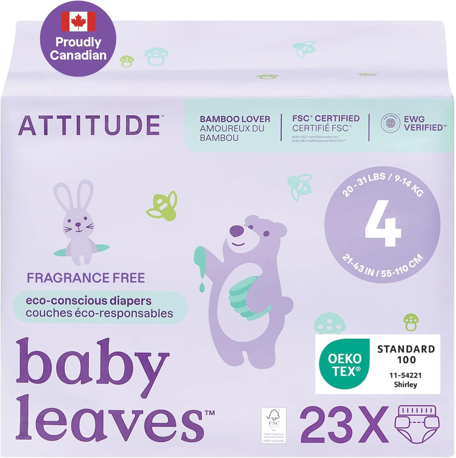 Baby Diapers | ATTITUDE® | Sizes 1–6