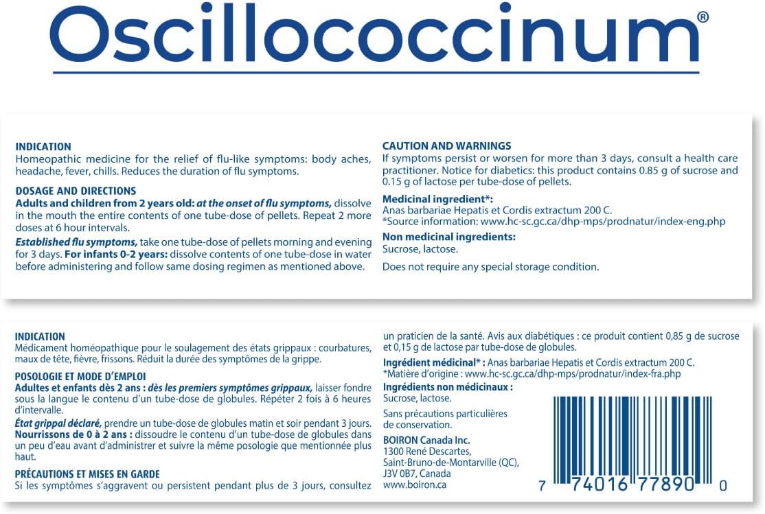 Oscillococcinum | Boiron® | Various Dozes