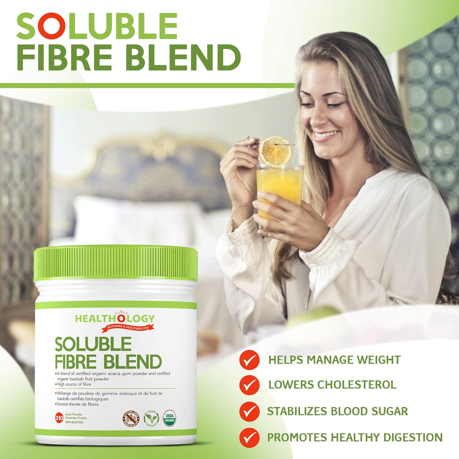 Soluble Fibre Blend | Healthology™ | 210 gram