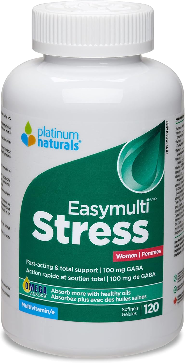 Easymulti® Stress for Women | Platinum Naturals® | 60 or 120 Softgels
