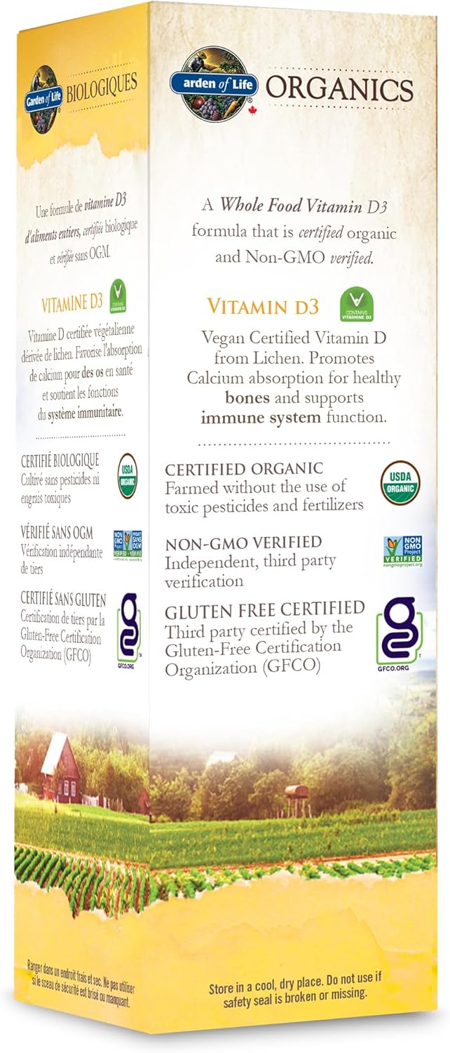 Organic Vegan D3 Spray 1,000 IU | Garden of Life® | 50 ML