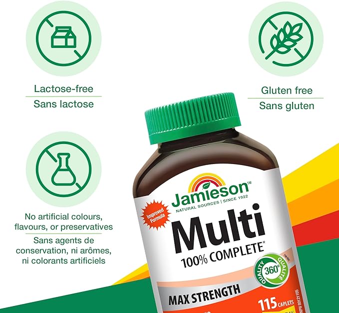 100% Complete Multi Max Strength | Jamieson™ | 115 Caplets