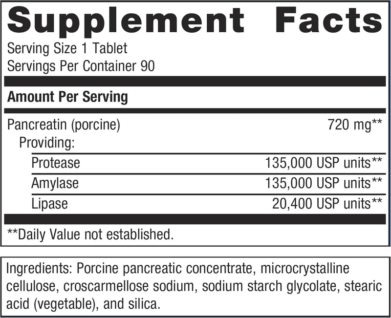 SpectraZyme® Pan 9x ES | Metagenics® | 90 Tablets