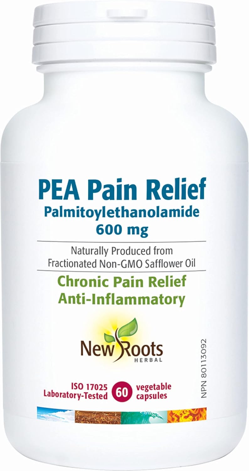 PEA Pain Relief | New Roots HERBAL® | 60 Vegetable Capsules