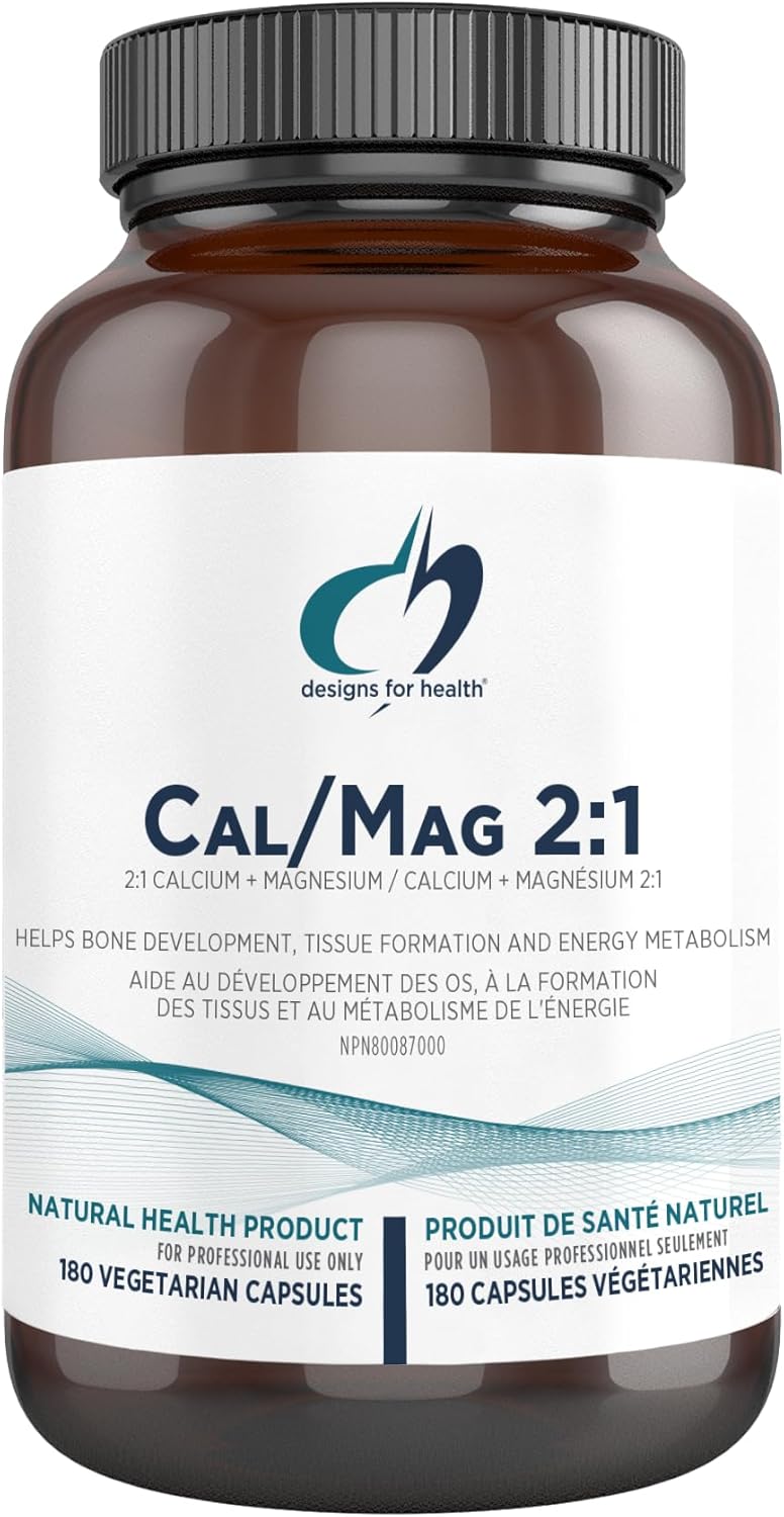 Cal/Mag 2:1 | Designs for Health® | 180 Vegeterian Capsules