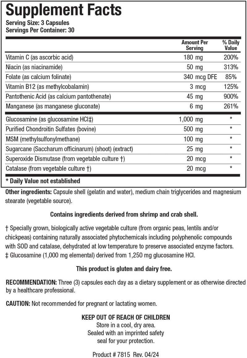 ChondroSamine Plus® | Biotics Research® | 90 Capsules