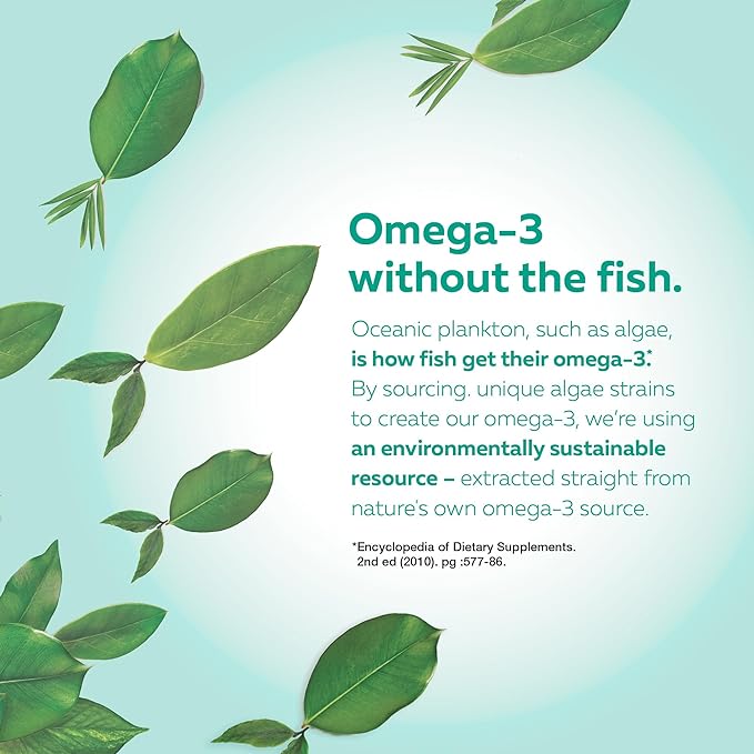 Plant-Based Omega-3 Liquid Gels | NutraVege™ | 30 Softgels