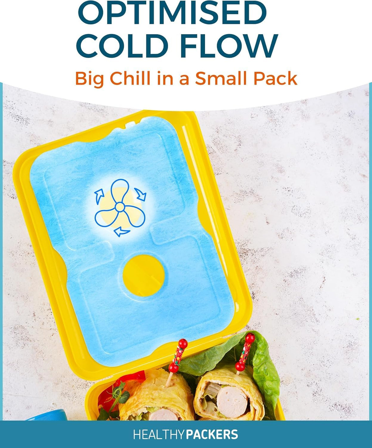 Healthy Packers Ice Packs for Lunch Boxes & Coolers - Freezer Packs - Original Cool Pack | Cooler Accessories for Beach, Camping & Fishing | Slim & Long-Lasting Reusable Ice Pack for Cooler 🍁 All In One Marketplace Canada