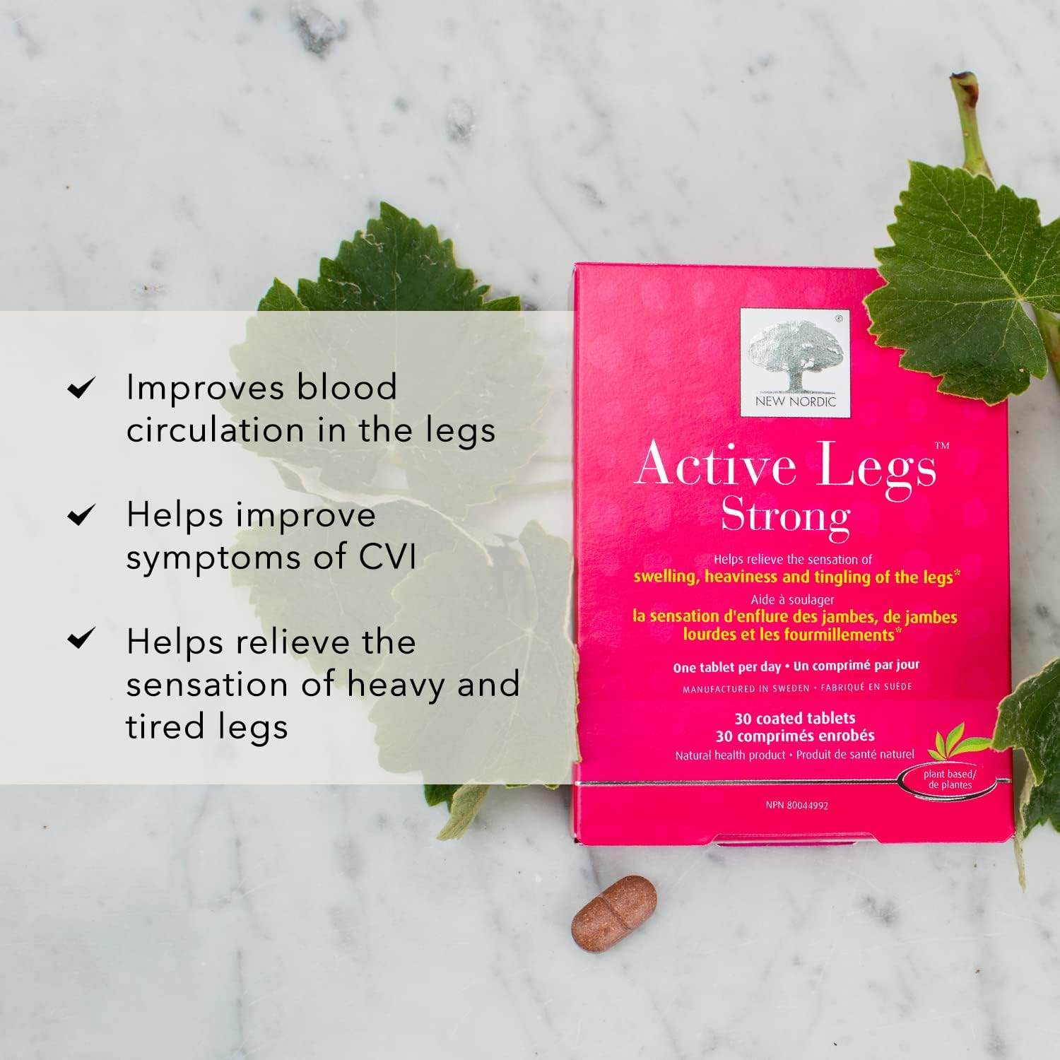 Active Legs™ Strong | New Nordic | 30 Coated Tablets