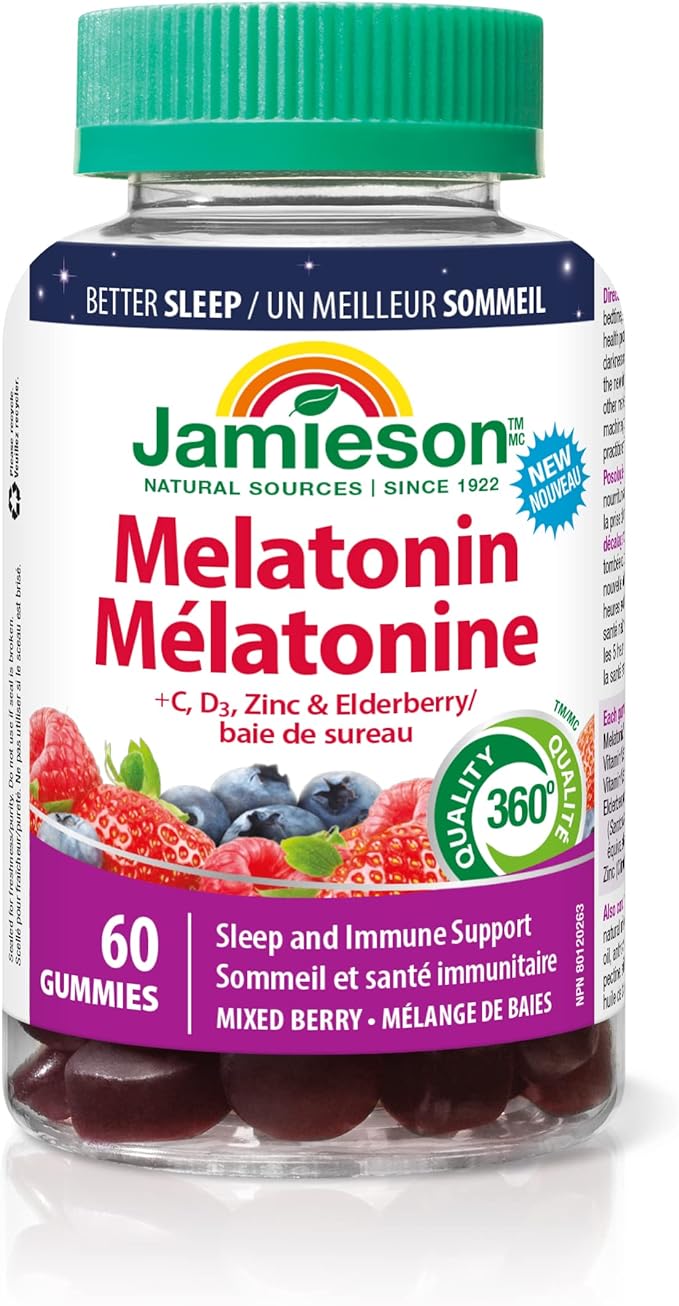 Melatonin + Immunity Gummies by Jamieson | Sleep & Immune Support ...