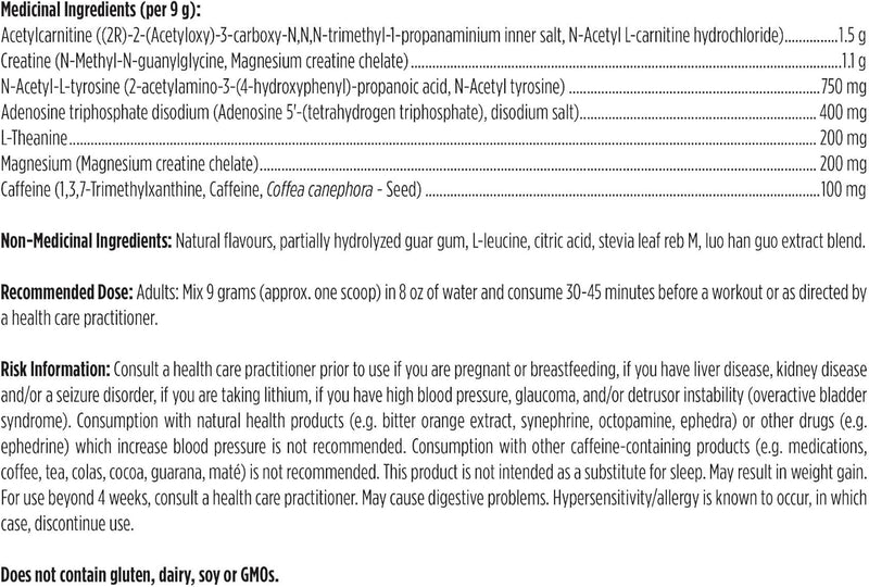 PreTrain NRG™ | Designs for Health® | 180 g