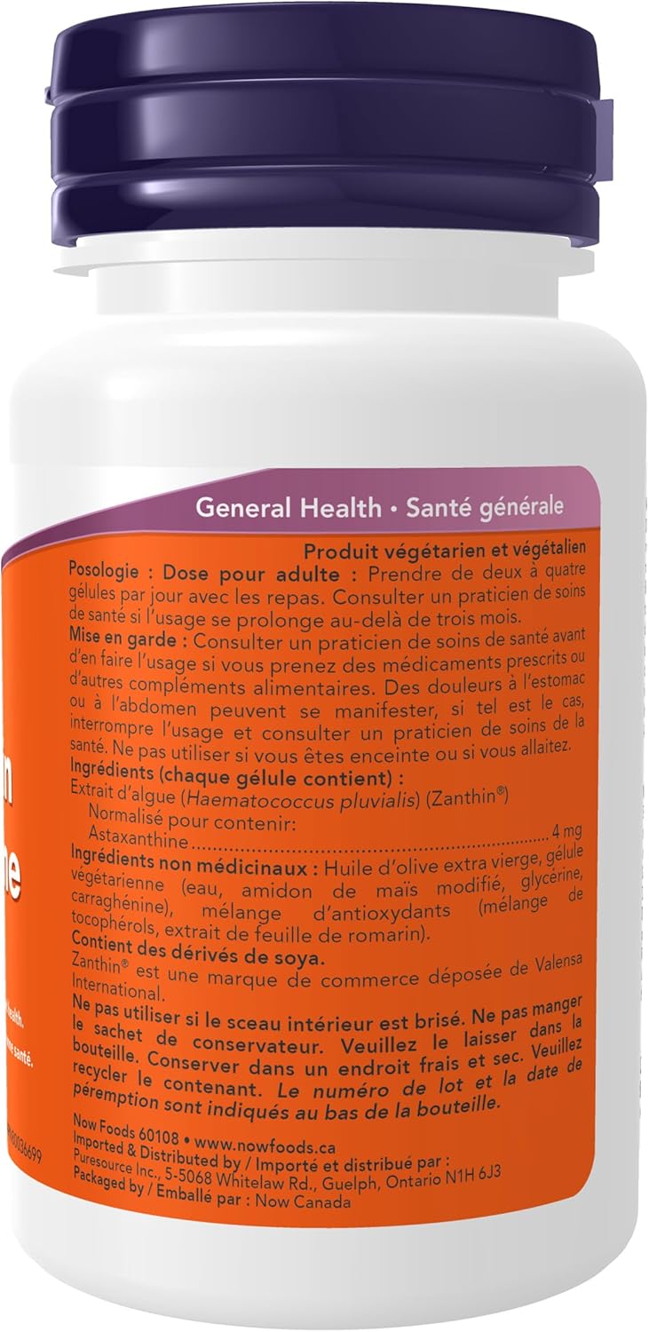 Astaxanthin | NOW® | 60 or 90 Vegetarian Softgels