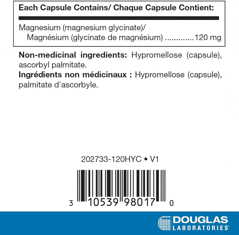 Magnesium Glycinate | Douglas Laboratories® | 120 Veg Capsules