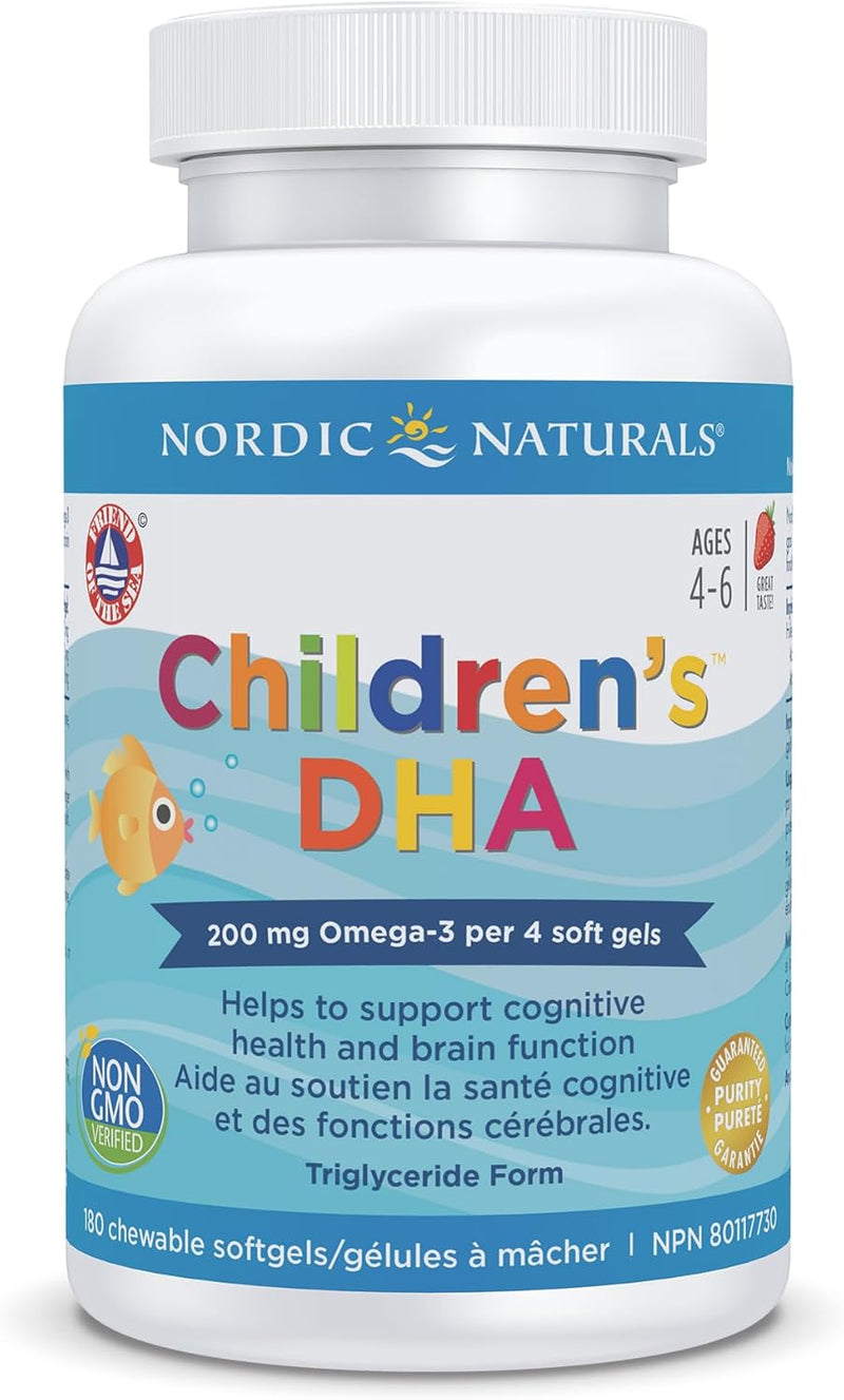 Children's DHA Strawberry | Nordic Naturals® | 90 or 180 Chewable Soft gels