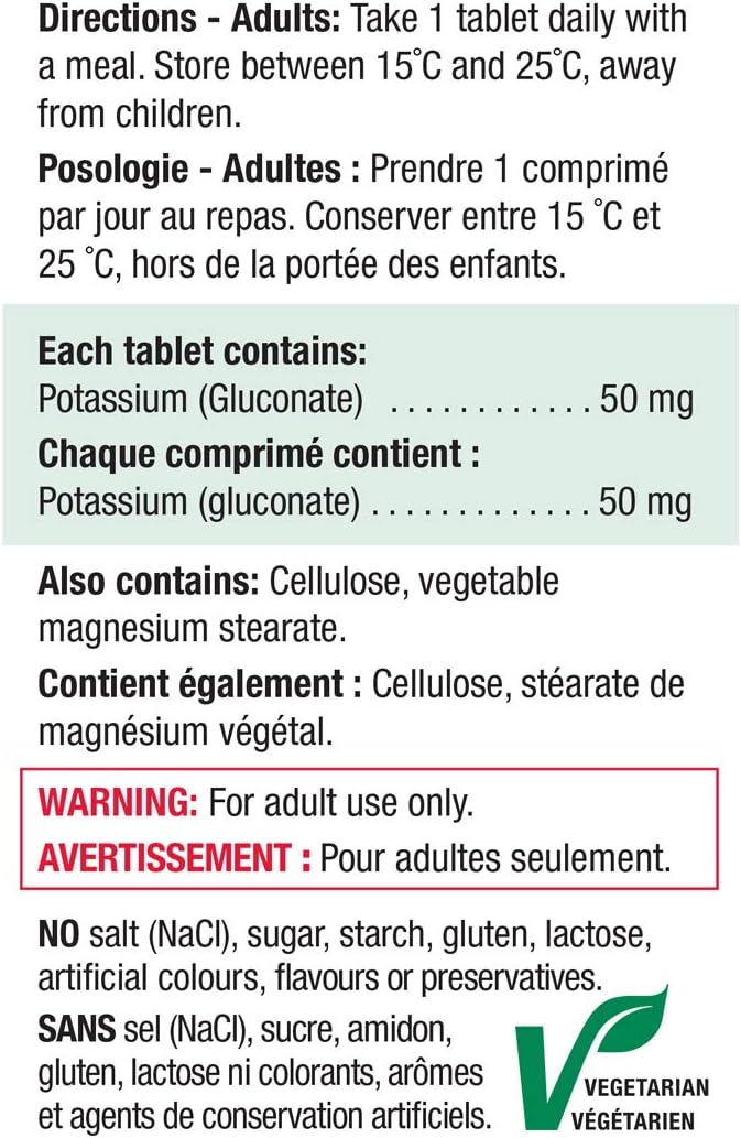 Potassium | Jamieson™  | 100 Tablets