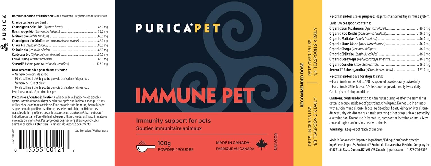 Immune Pet | Purica® | 100 gram powder