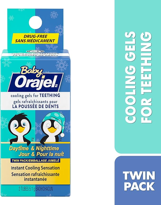 Daytime and Nighttime Cooling Gel| Orajel™ | 2 Tubes x 5.1 gram