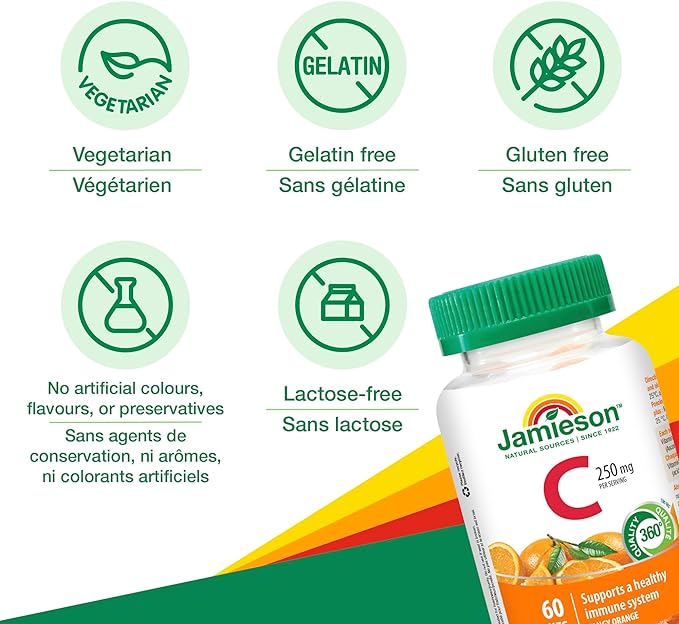 Vitamin C Gummies | Jamieson™ | 60 or 130 Gummies