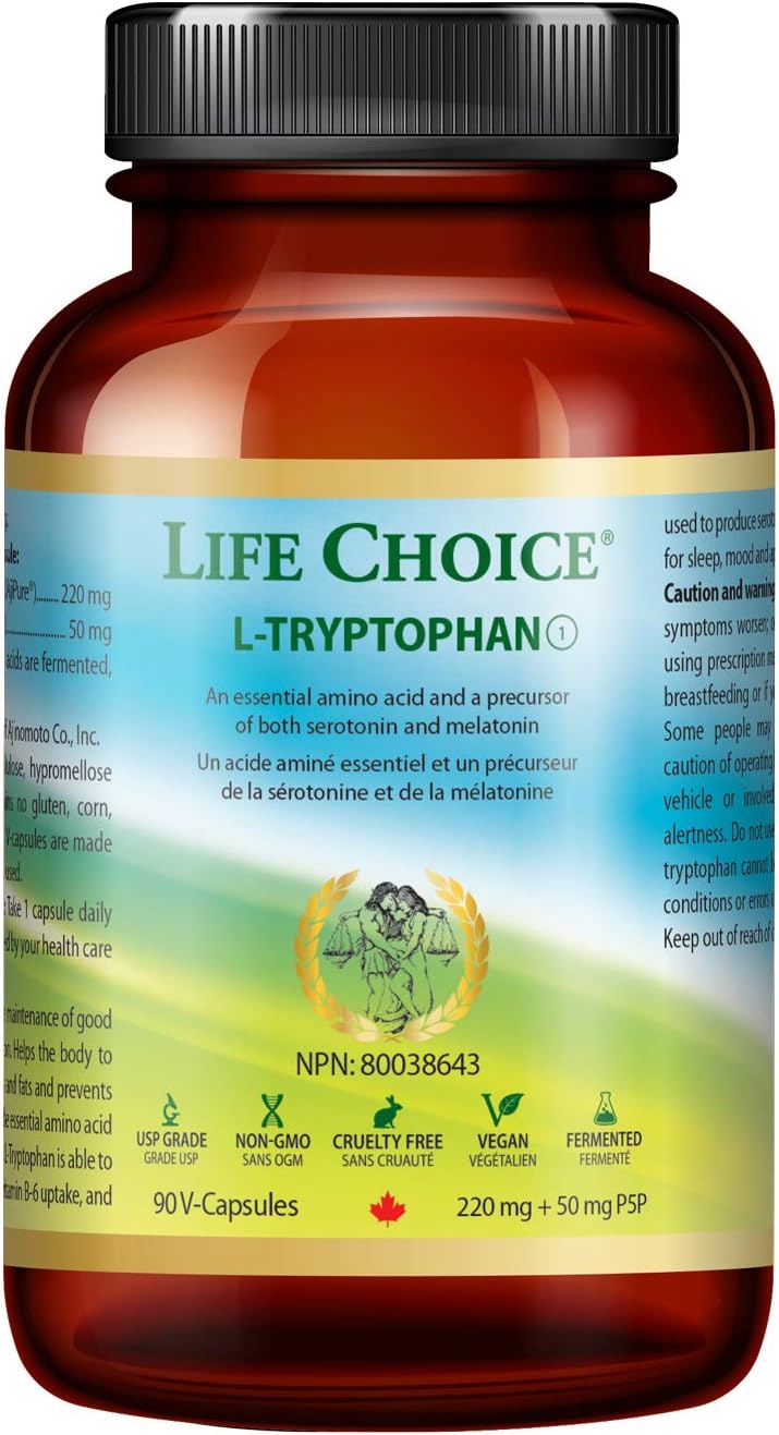 L-Tryptophan 220+50 mg B-6 | Life Choice® | 60 Vegeterian Capsules