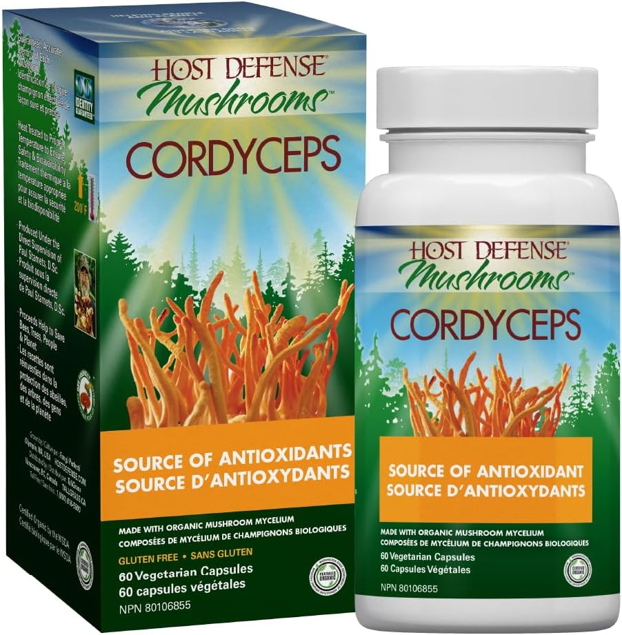Cordyceps Capsules | Host Defense® Mushrooms™ | 30 or 60 or 120 Capsules