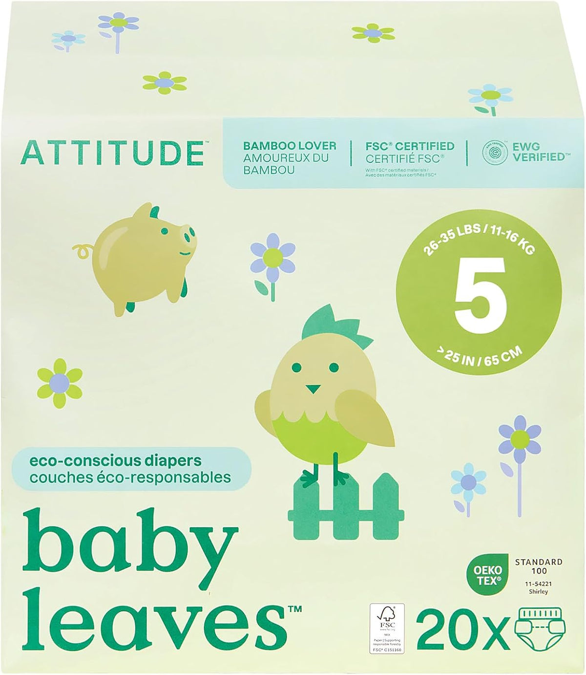 Baby Diapers | ATTITUDE® | Sizes 1–6