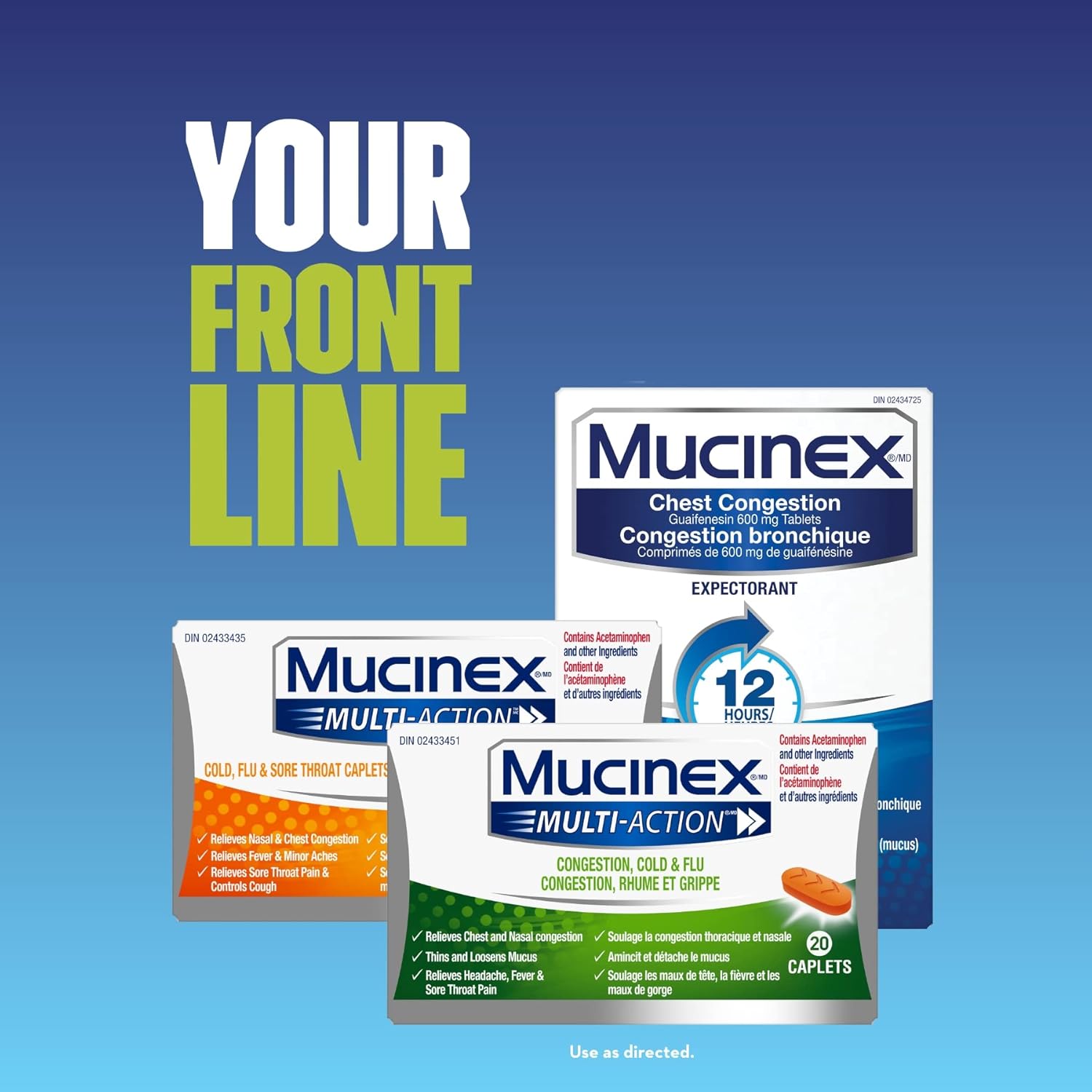 Chest Congestion, 12 Hour Extended-Release Bi-Layer Tablets, Expectorant | Mucinex® | 20 OR 40 Tablets