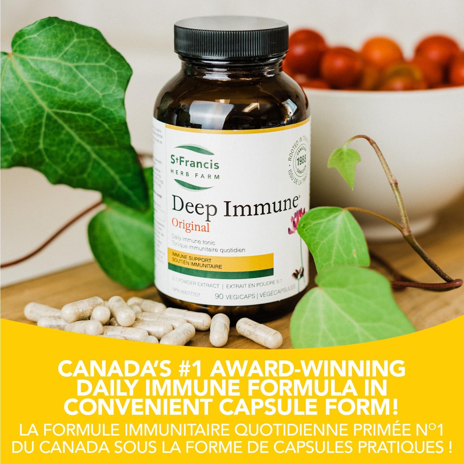 Deep Immune® Capsules Original | St. Francis Herb Farm | 90 Vegi Capsules