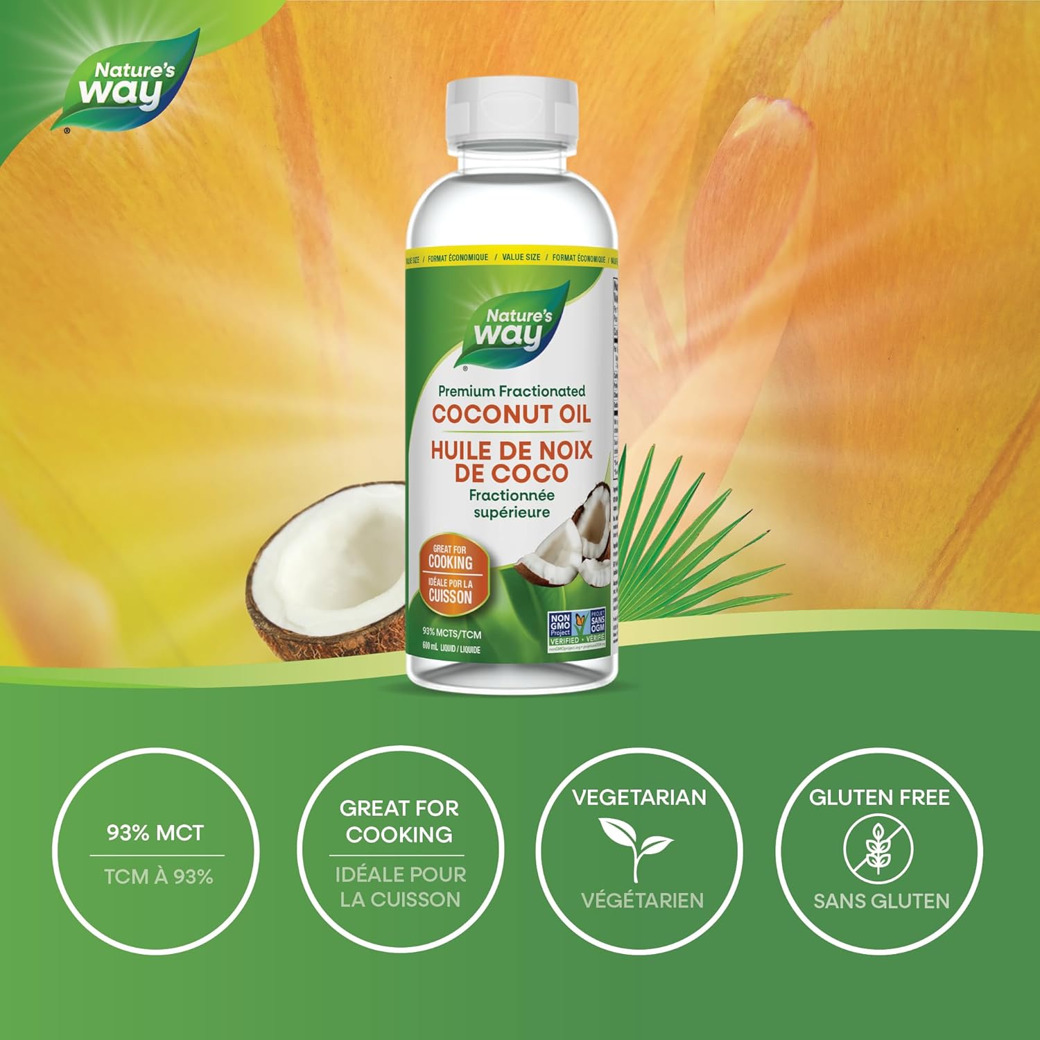 Liquid Coconut Oil | Nature's Way® | 300 mL OR 600 mL