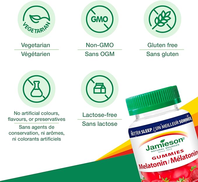 Melatonin Gummies | Jamieson™ | 60 Gummies