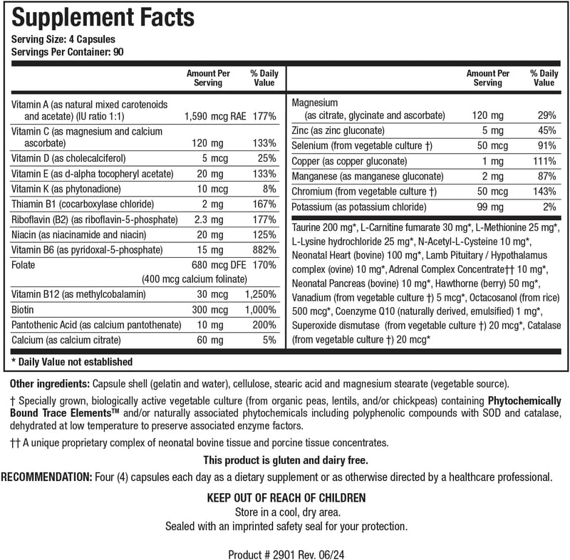 Bio-Cardiozyme Forte | Biotics Research® | 120 Vegetable Capsule