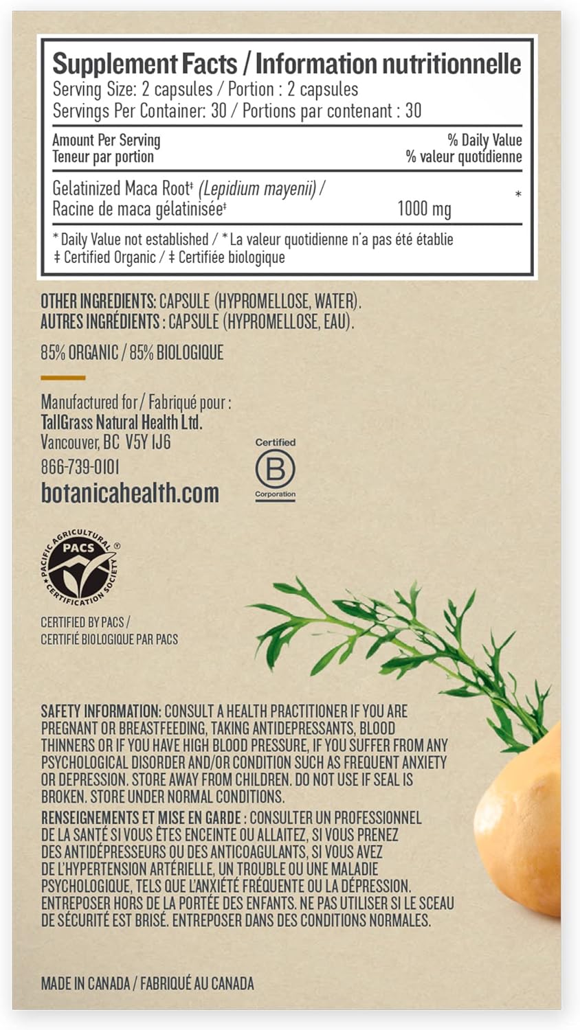 Maca Root | Botanica | 60 Capsules