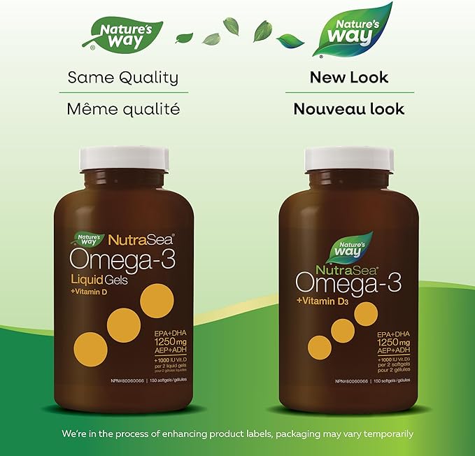 Omega 3 + Vitamin D3 | NutraSea® | 60, 100 or 150 Softgels