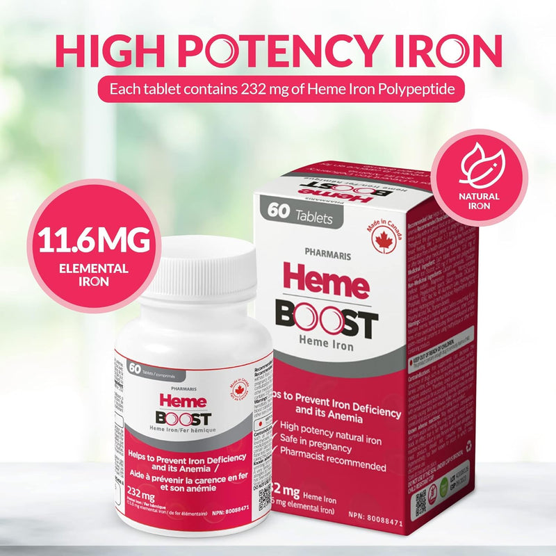 Heme Iron I HemeBOOST I 60 Tablets