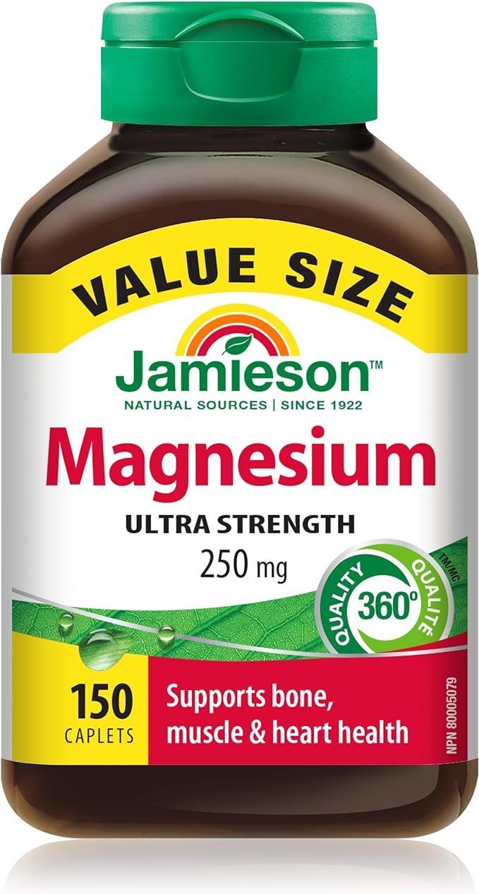 Magnesium Ultra Strength | Jamieson™ | 90 or 150 Caplets