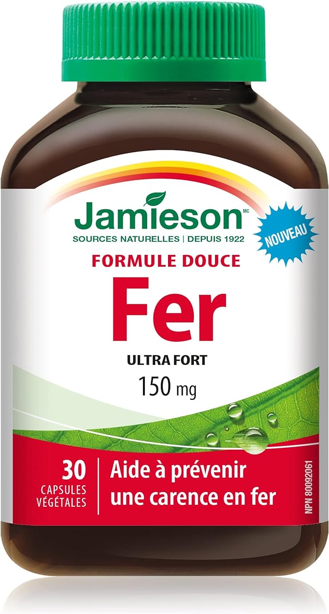 Gentle Iron Ultra Strength | Jamieson™ | 30 Vegetarian Capsules