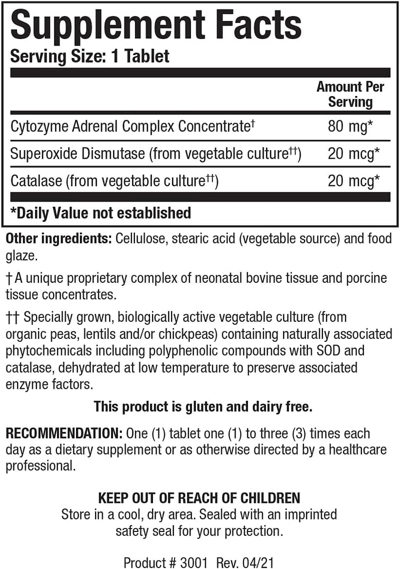 Cytozyme-AD™ | Biotics Research® | 60 Tablets