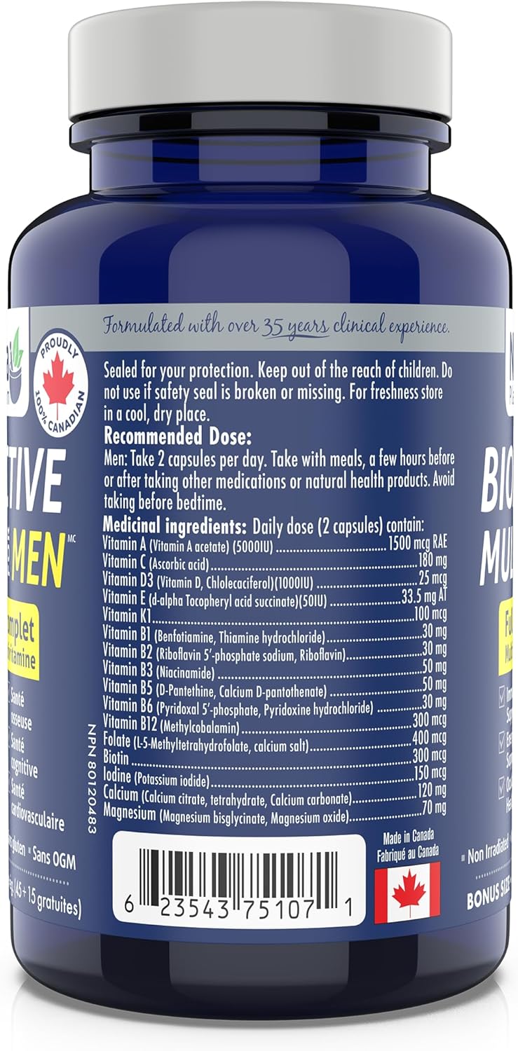 Bioactive Multi for Men | Naka Platinum | BONUS Size 90+30 FREE