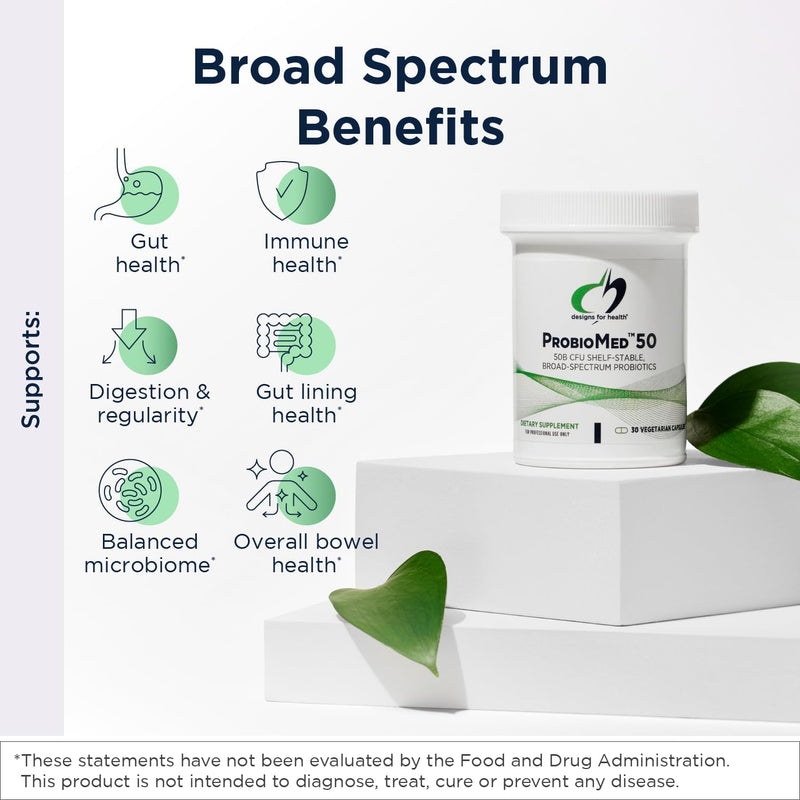 Probiomed™ 100 | Designs for Health® | 30 Vegeterian Capsules