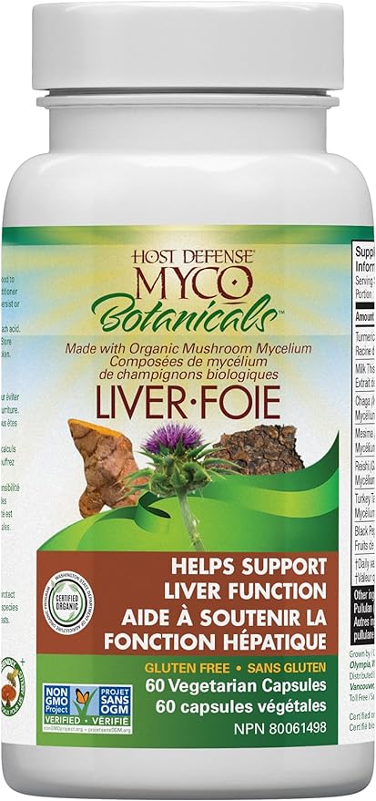 MycoBotanicals® Liver Capsules  | Host Defense® Mushrooms™ | 60 Capsules
