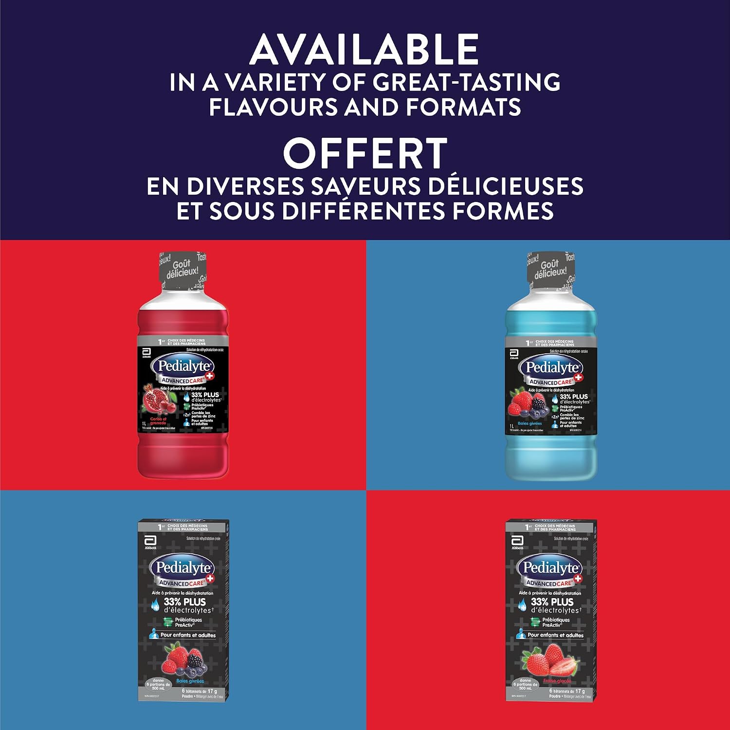 Electrolyte Oral Rehydration Solution | Pedialyte® | 1 L (1000 mL)