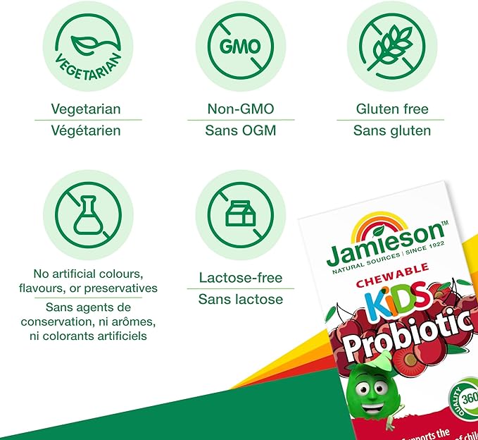 Kids Probiotic | Jamieson™ | 60 Chewable Tablets