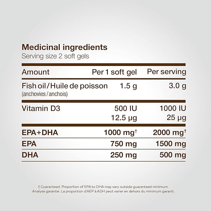 Omega-3 Extra Strenght Liquid Gels | NutraSea® hP+D™ | 60 Softgels