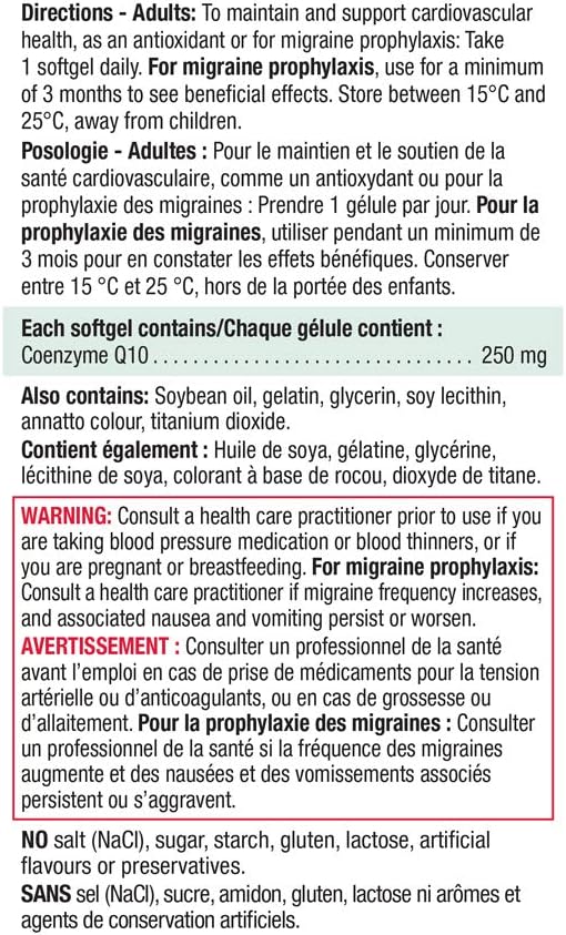 CoQ10 250mg | Jamieson™ | 45 Softgels